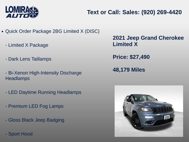 Used 2021 Jeep Grand Cherokee Limited X AWD/4WD image 8