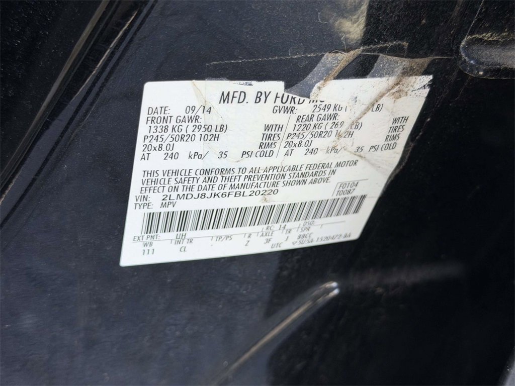 Used 2015 Lincoln MKX AWD w/ Equipment Group 102A image 26