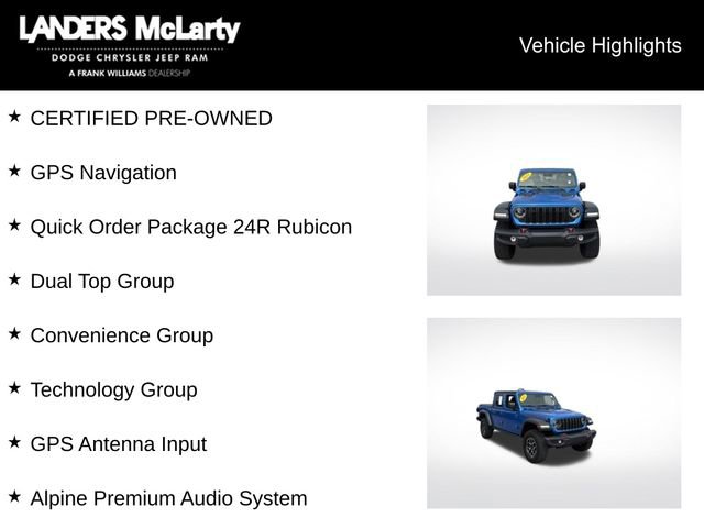 Used 2025 Jeep Gladiator Rubicon w/ Dual Top Group AWD/4WD image 5