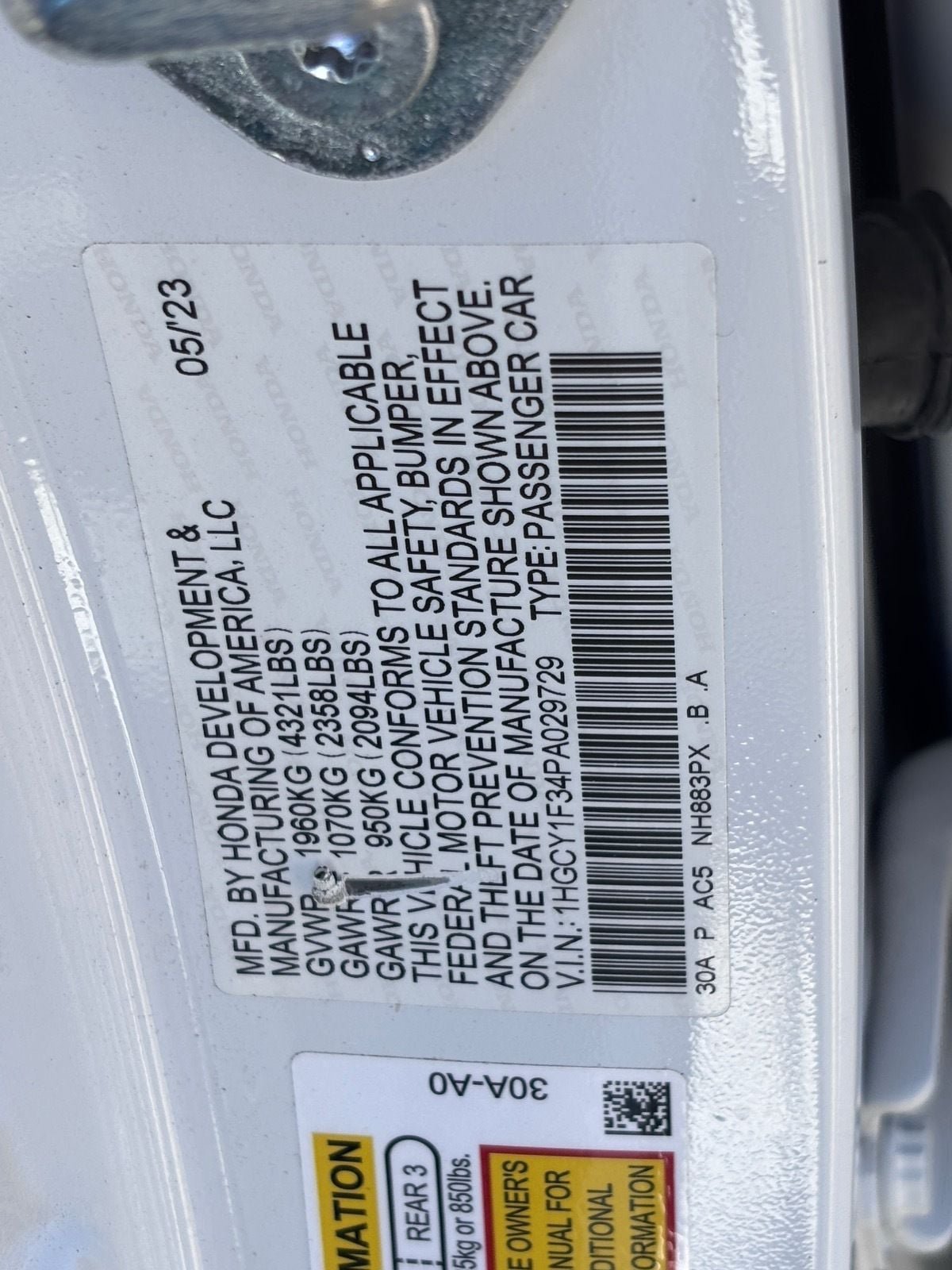Certified 2023 Honda Accord EX image 36