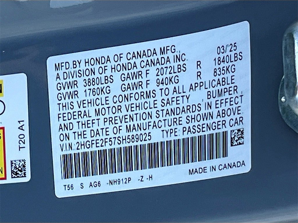 Used 2025 Honda Civic Sport image 28