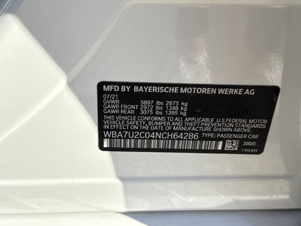 Used 2022 BMW 750i xDrive w/ M Sport Package AWD/4WD image 31