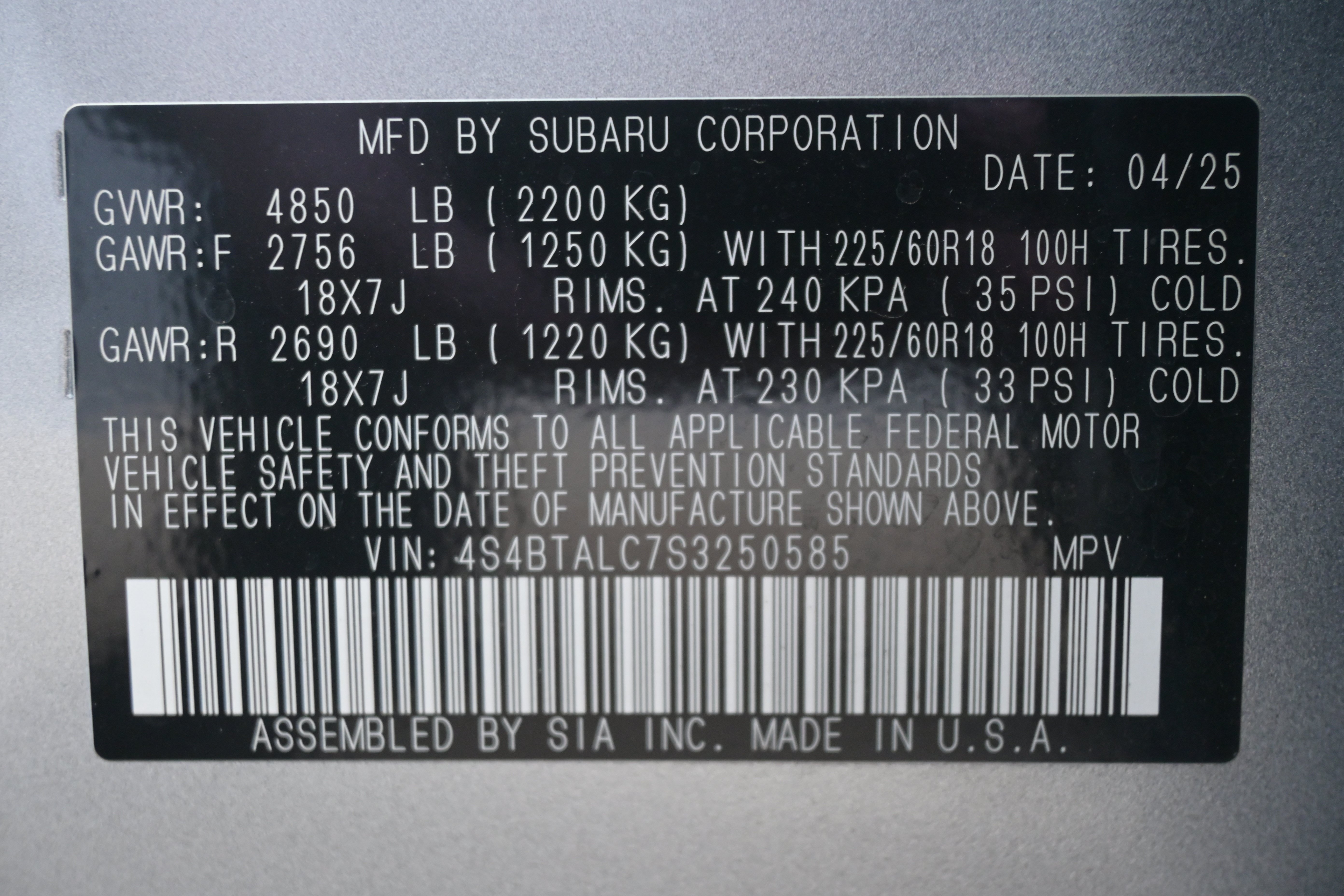 Used 2025 Subaru Outback Onyx Edition AWD/4WD image 36