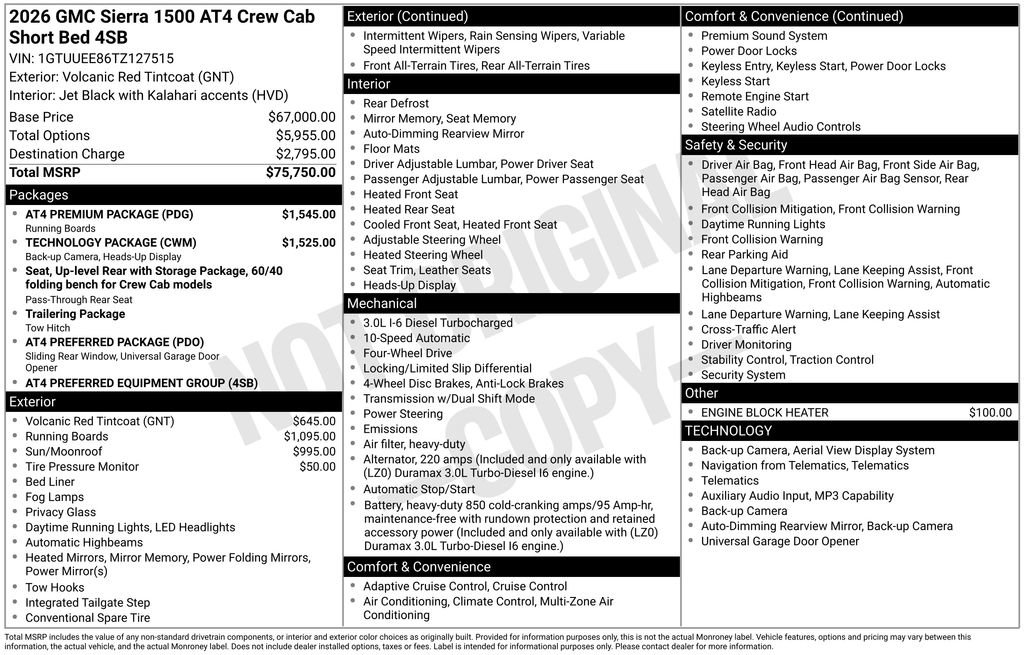 Certified 2026 GMC Sierra 1500 AT4 w/ AT4 Premium Package AWD/4WD image 22