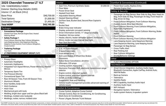 Certified 2025 Chevrolet Traverse LT FWD image 6