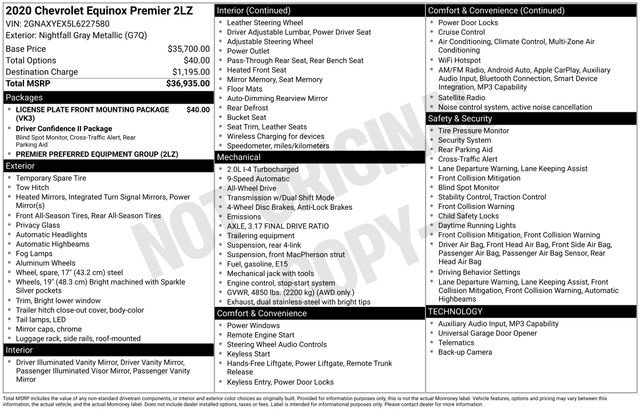 Certified 2020 Chevrolet Equinox Premier AWD/4WD video 2