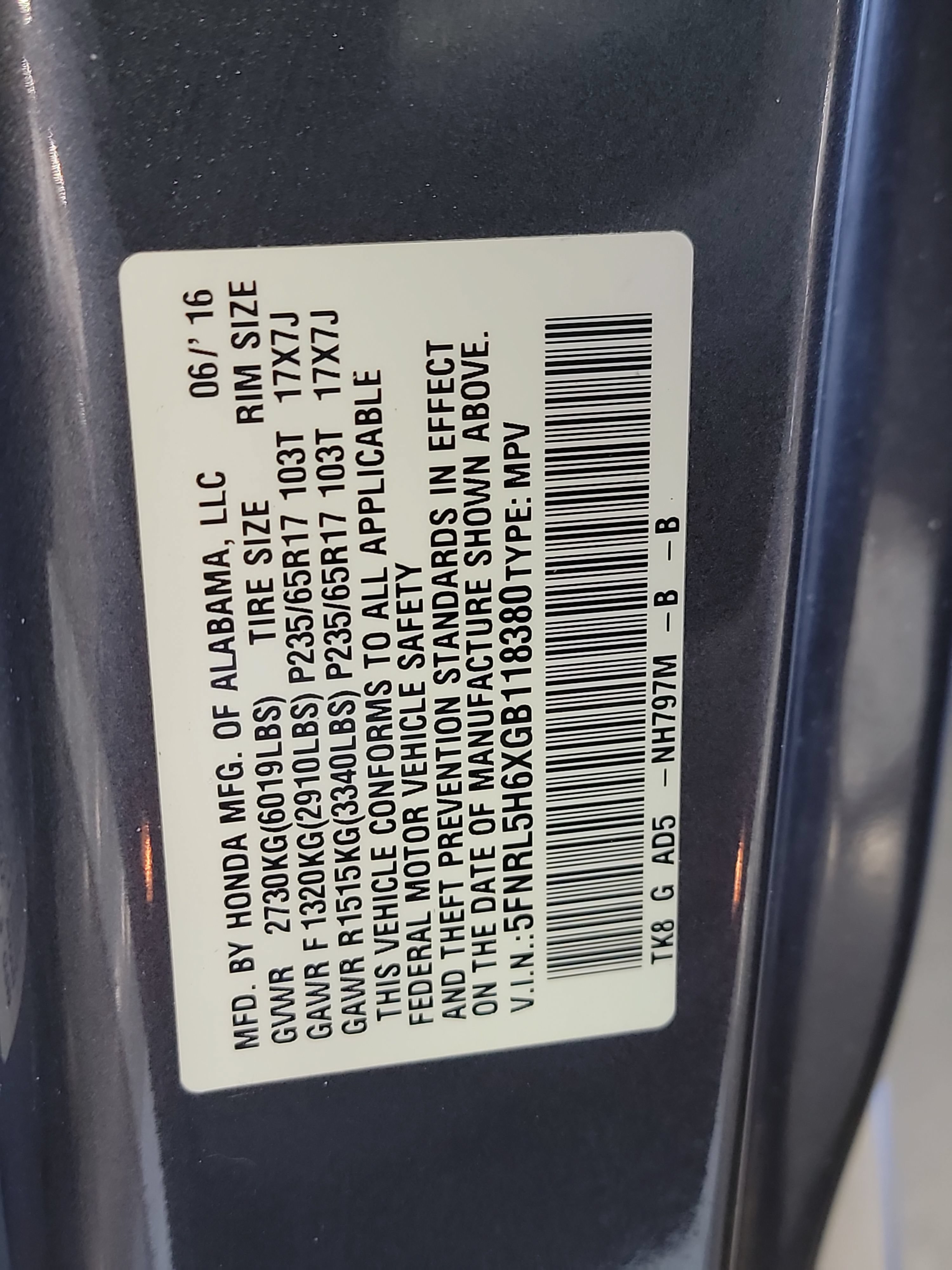 Used 2016 Honda Odyssey EX-L image 33