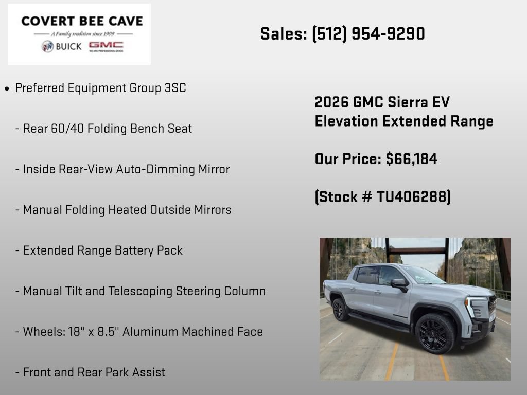 New 2026 GMC Sierra EV Elevation w/ LPO, Elevation Dark Package AWD/4WD image 6