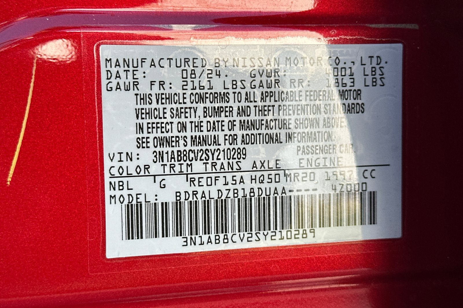 Certified 2025 Nissan Sentra SV w/ All-Weather Package image 33