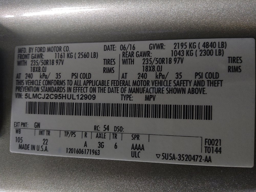 Used 2017 Lincoln MKC Select w/ Select Plus Package FWD image 33