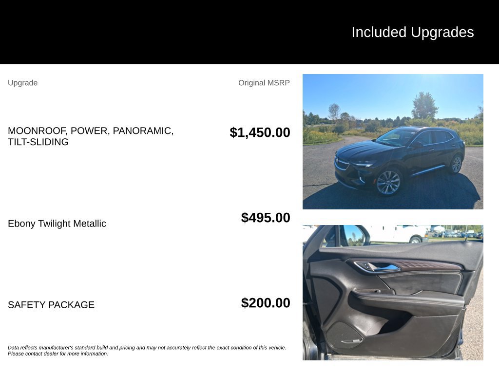 Used 2022 Buick Envision Avenir w/ Safety Package FWD image 5
