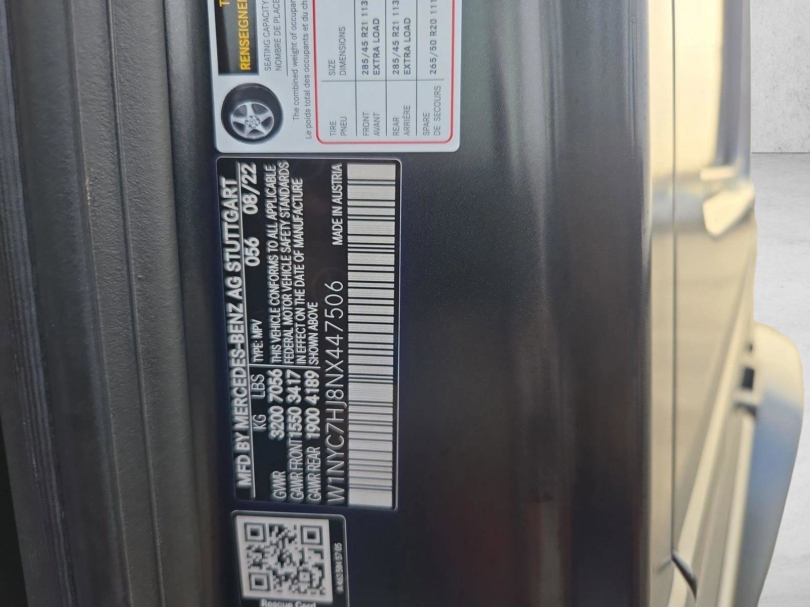 Certified 2022 Mercedes-Benz G 63 AMG 4MATIC image 23