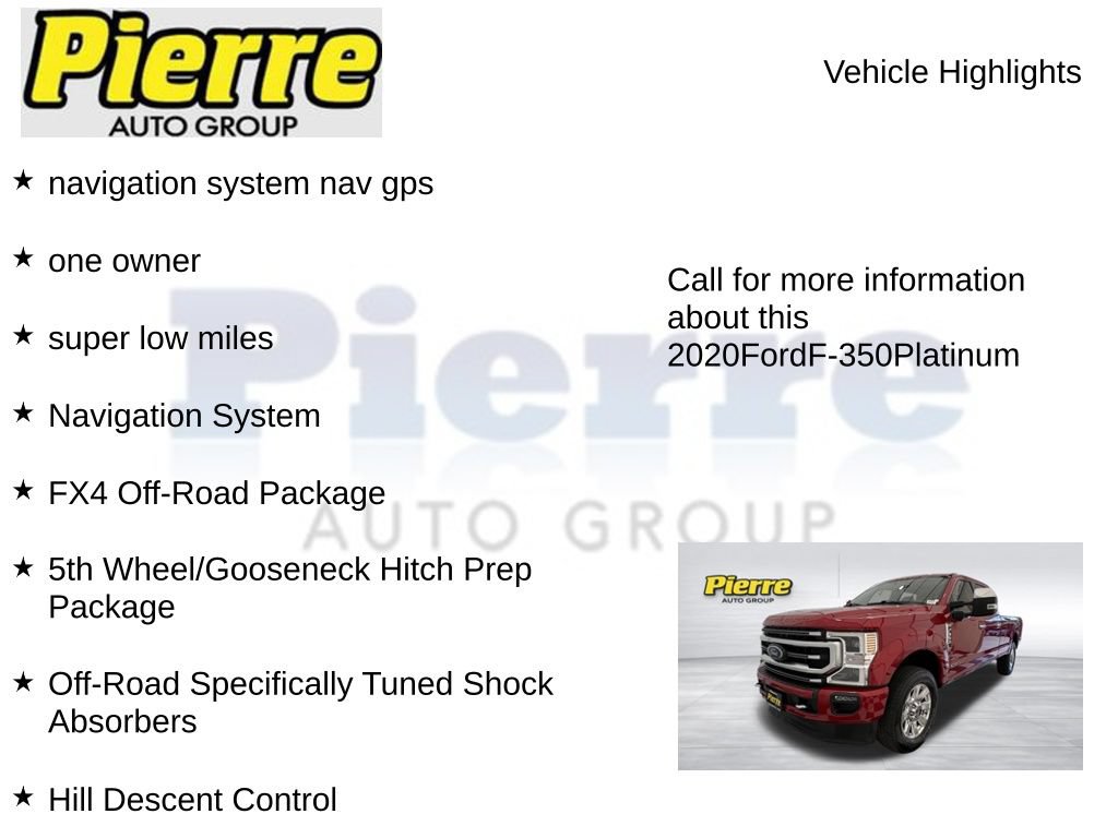 Used 2020 Ford F350 4x4 Crew Cab Super Duty image 16