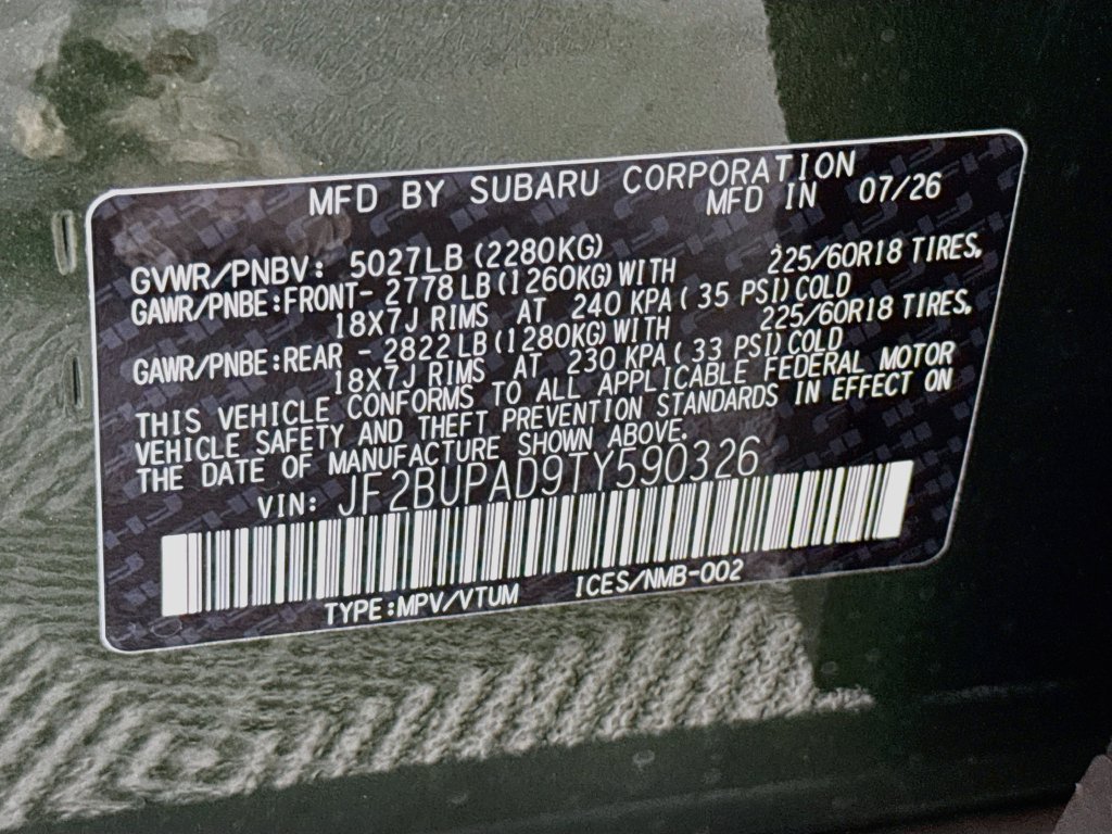 New 2026 Subaru Outback Premium AWD/4WD image 31