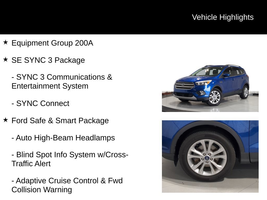 Used 2018 Ford Escape SE w/ Ford Safe & Smart Package FWD image 7