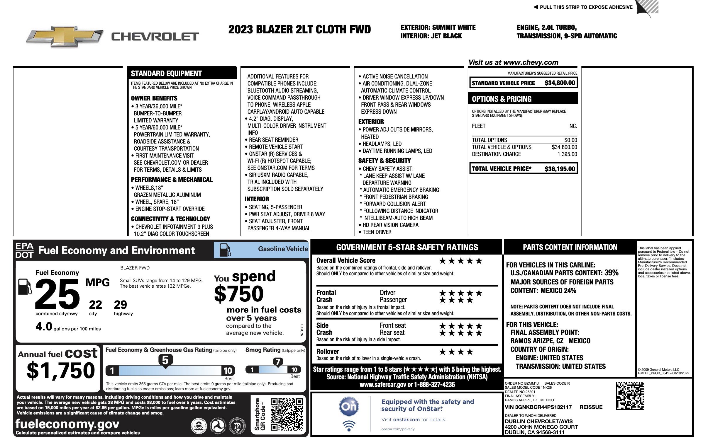 Used 2023 Chevrolet Blazer LT image 4