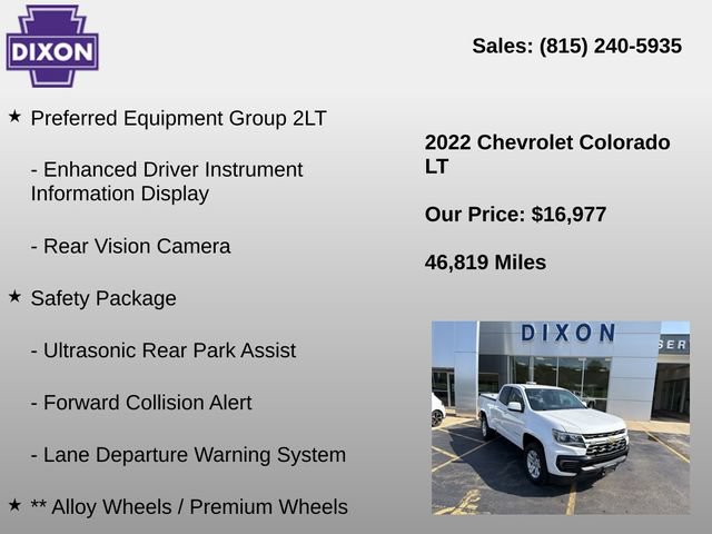 Used 2022 Chevrolet Colorado LT w/ Fleet Safety Package RWD image 4