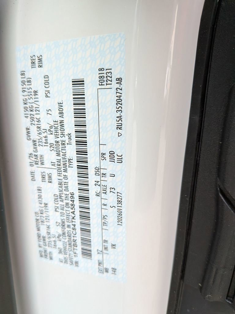 New 2026 Ford Transit 250 148 Medium Roof w/ Load Area Protection Package RWD image 33