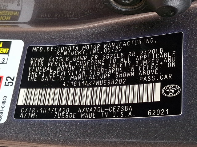 Used 2022 Toyota Camry SE w/ Carpet Mat Package (TMS) FWD image 26