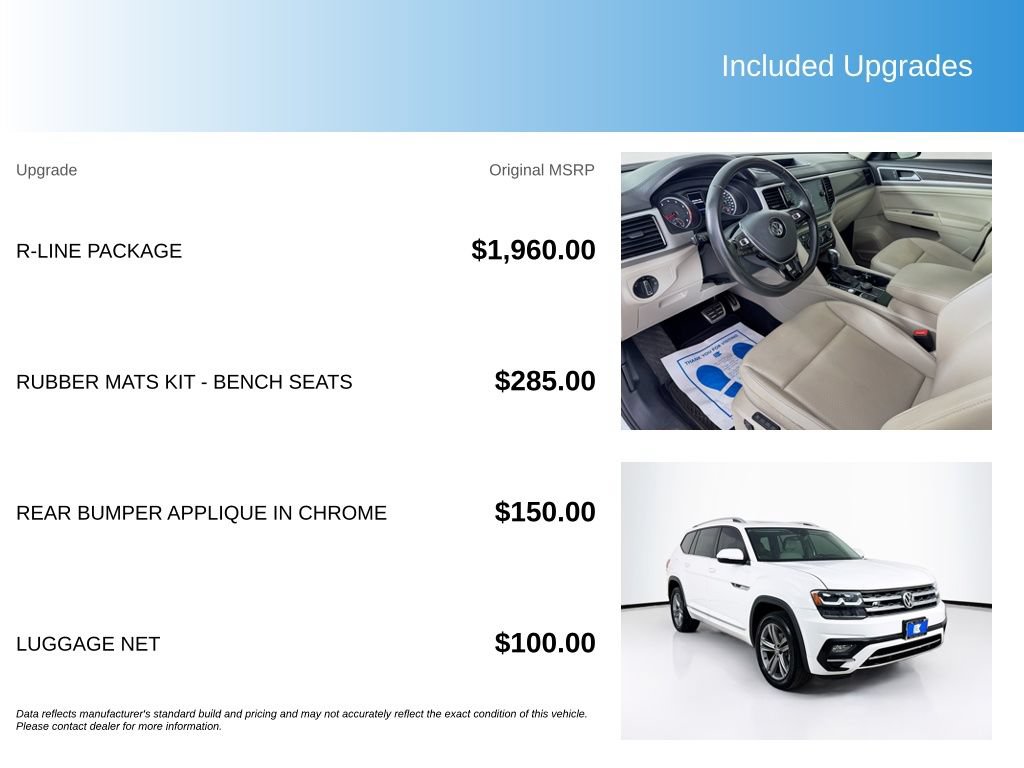 Used 2018 Volkswagen Atlas SEL w/ R-Line Package AWD/4WD image 5