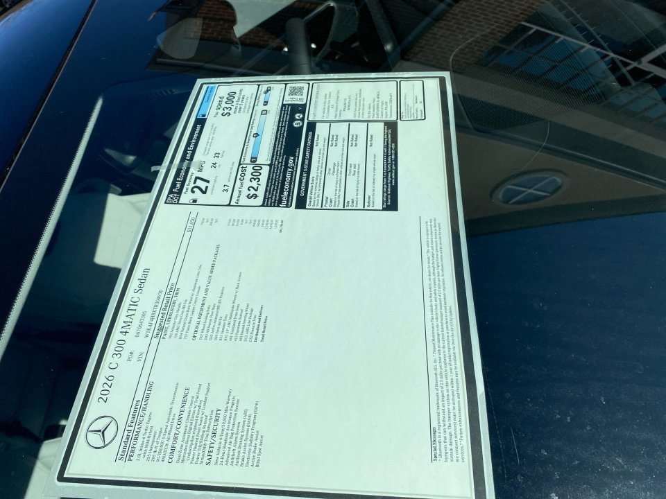 New 2026 Mercedes-Benz C 300 4MATIC Sedan image 33