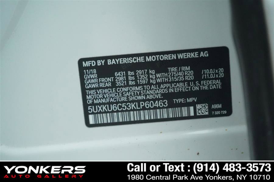 Used 2019 BMW X6 xDrive50i w/ M Sport Package image 57