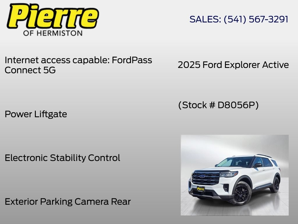 Used 2025 Ford Explorer Active AWD/4WD image 12