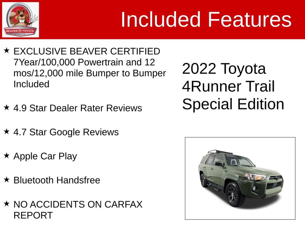 Used 2022 Toyota 4Runner Trail Special Edition RWD image 4