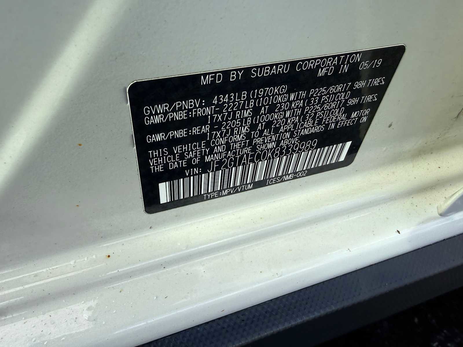 Used 2019 Subaru Crosstrek 2.0i Premium w/ Eyesight System image 27