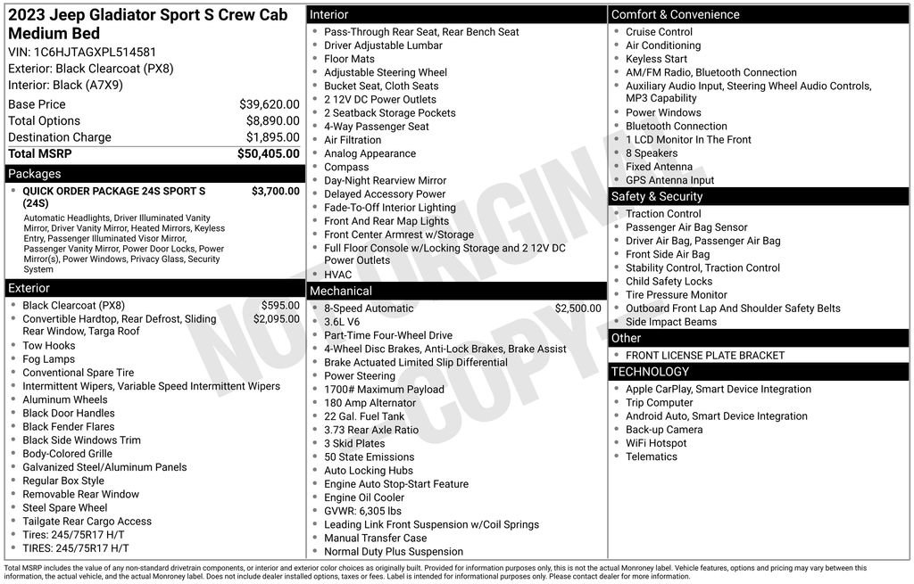 Used 2023 Jeep Gladiator Sport image 6