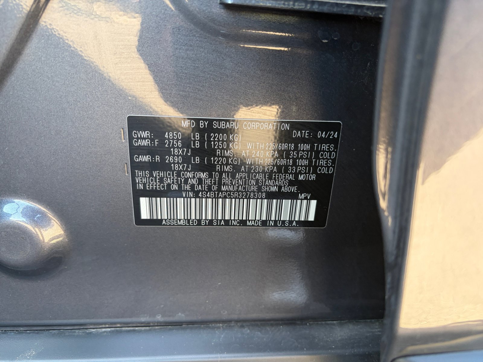 Certified 2024 Subaru Outback Touring AWD/4WD image 32