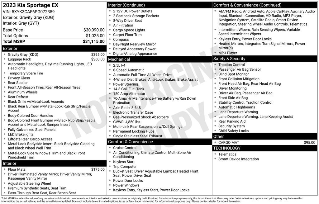 Used 2023 Kia Sportage EX image 6