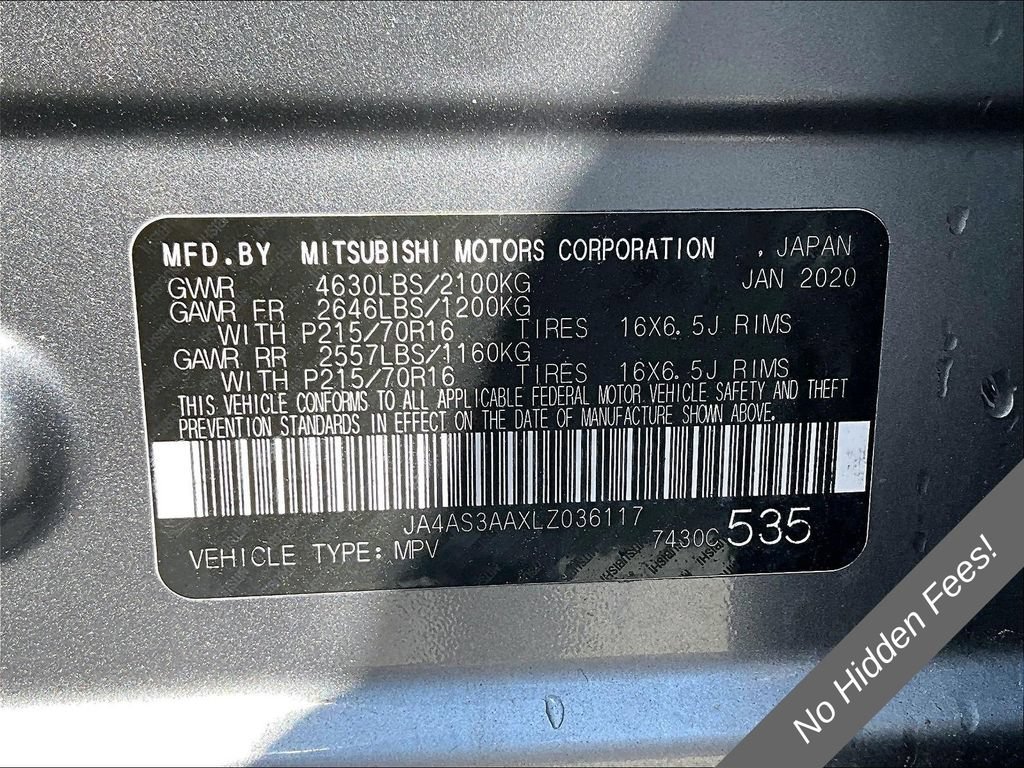 Used 2020 Mitsubishi Eclipse Cross ES FWD image 28