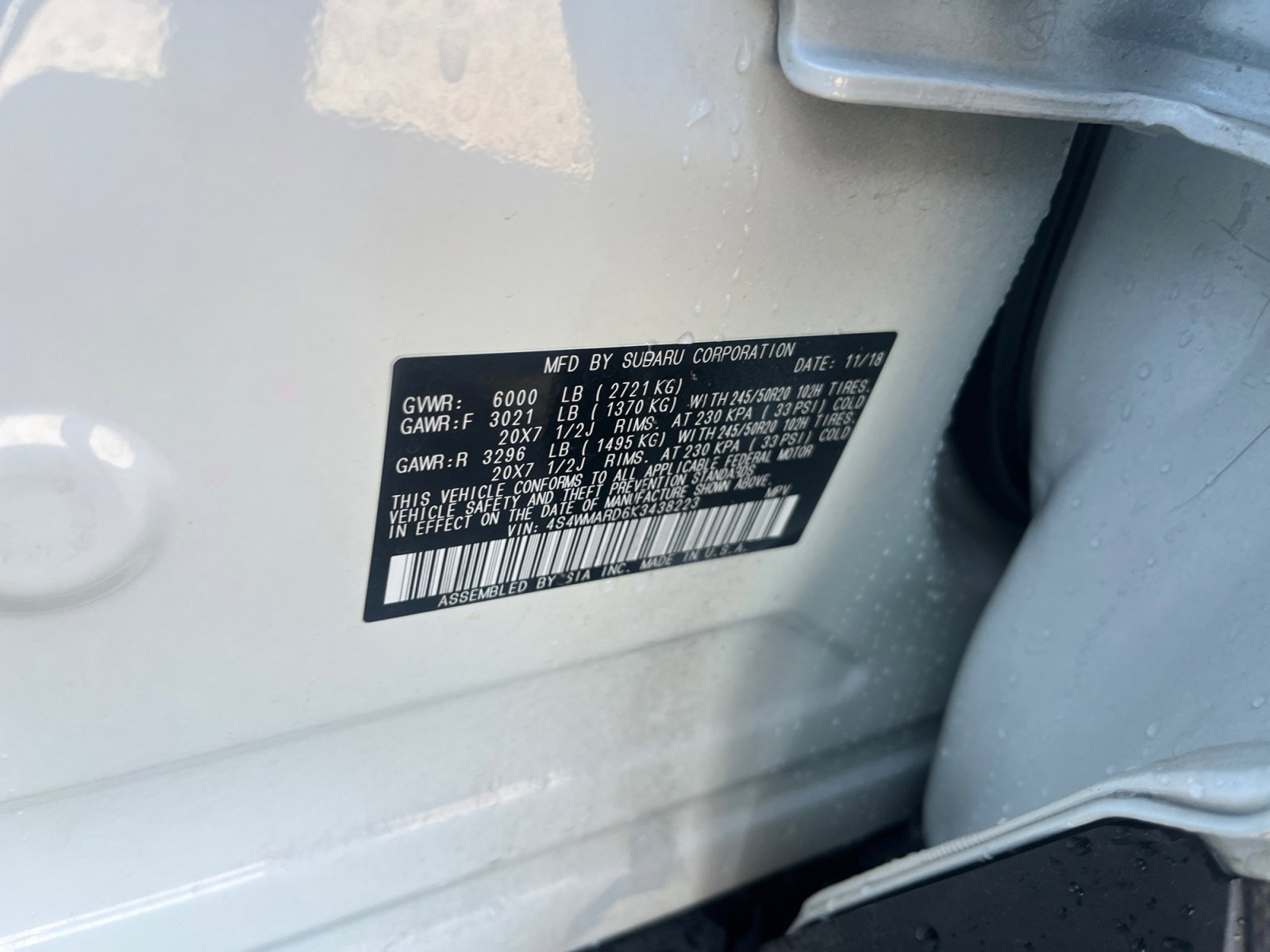 Used 2019 Subaru Ascent Touring w/ Popular Package #2A image 26