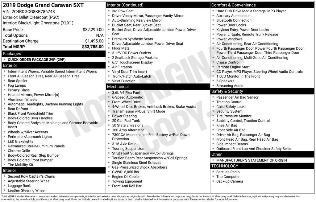 Used 2019 Dodge Grand Caravan SXT image 36