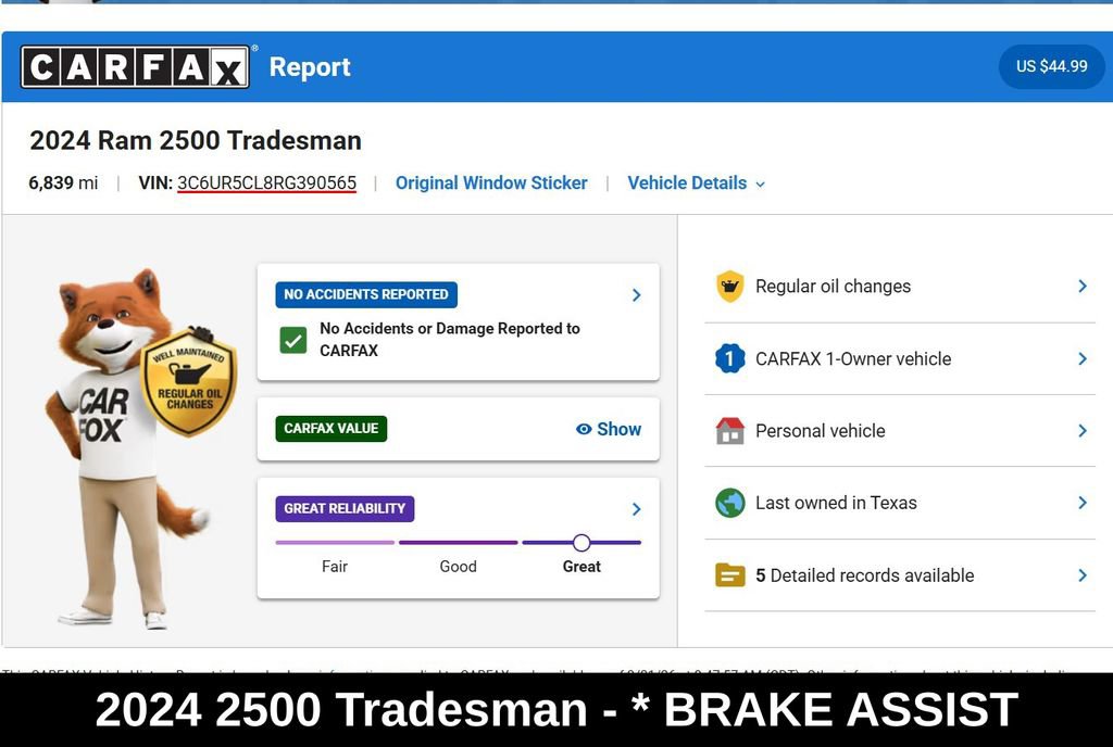 Used 2024 RAM 2500 Tradesman w/ Chrome Appearance Group image 9