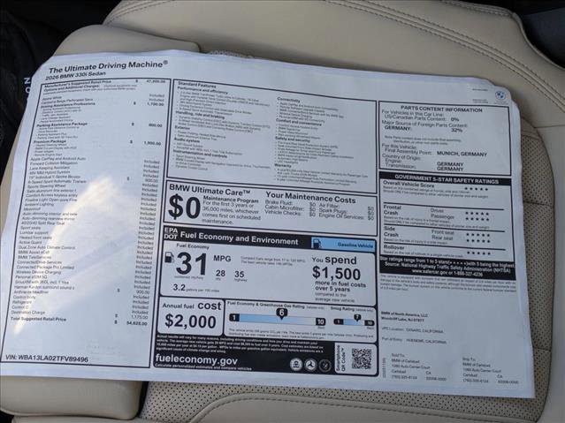 New 2026 BMW 330i 330i w/ Premium Package image 18