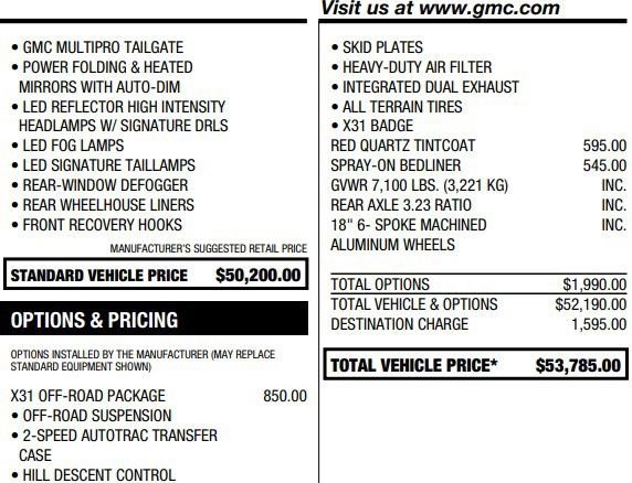 Used 2020 GMC Sierra 1500 SLT w/ X31 Off-Road Package image 2