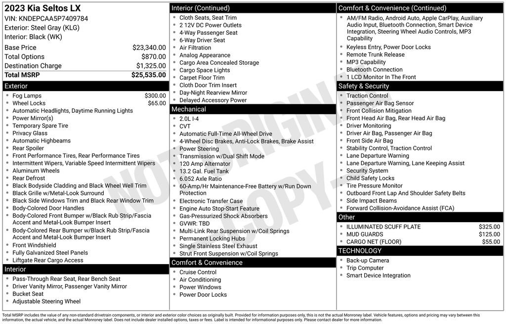 Used 2023 Kia Seltos LX image 17