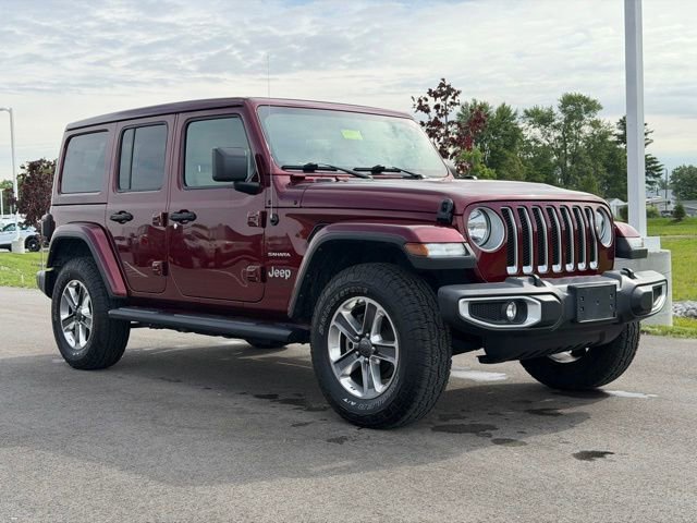 Used 2021 Jeep Wrangler Unlimited Sahara w/ Uconnect 4C Nav & Sound Group AWD/4WD image 1