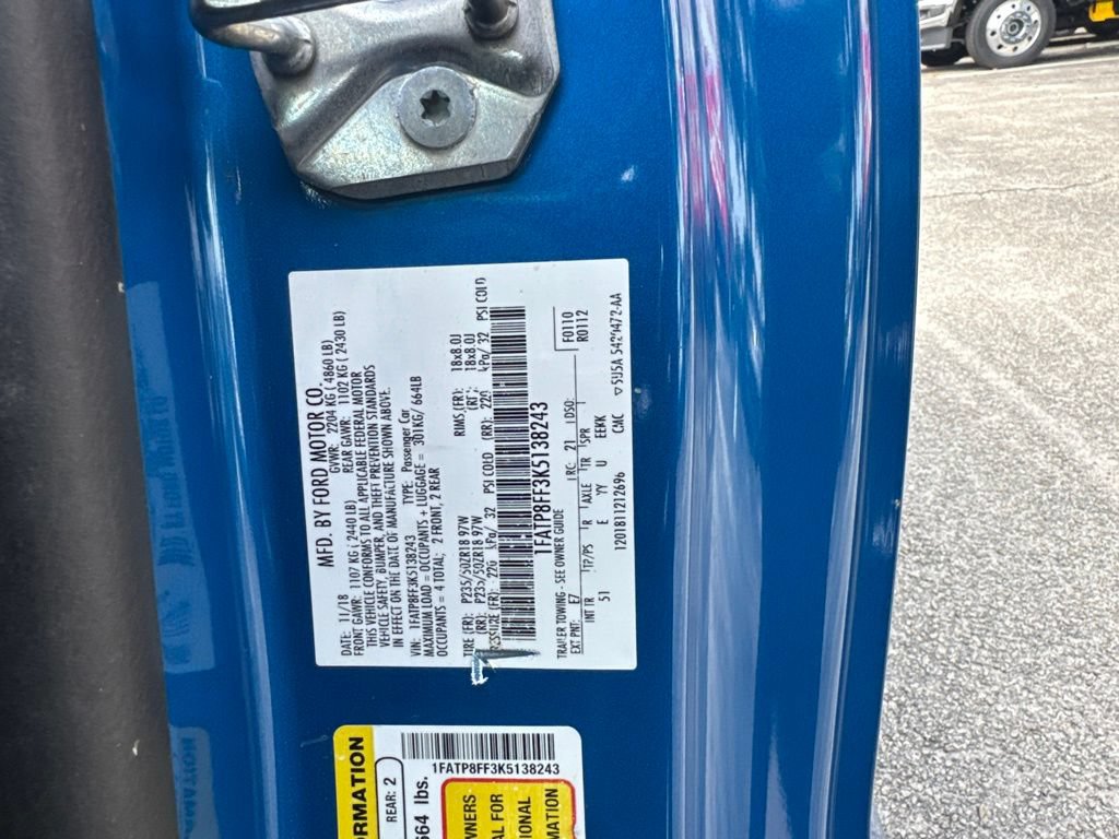 Used 2019 Ford Mustang GT Premium w/ Equipment Group 401A RWD image 14