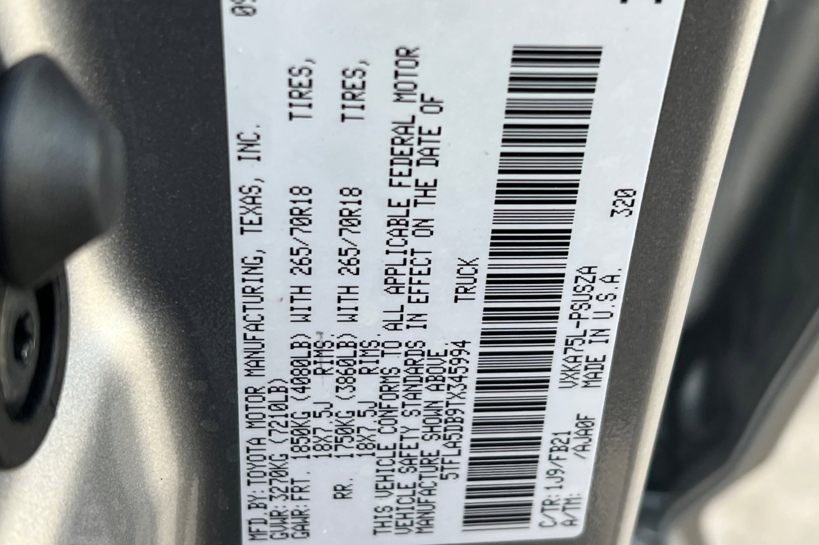 New 2026 Toyota Tundra SR5 w/ TRD Off-Road Package image 21