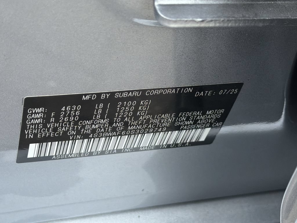 Certified 2025 Subaru Legacy Premium AWD/4WD image 34