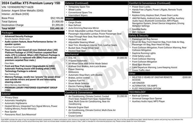 Certified 2024 Cadillac XT5 Premium Luxury AWD/4WD image 36