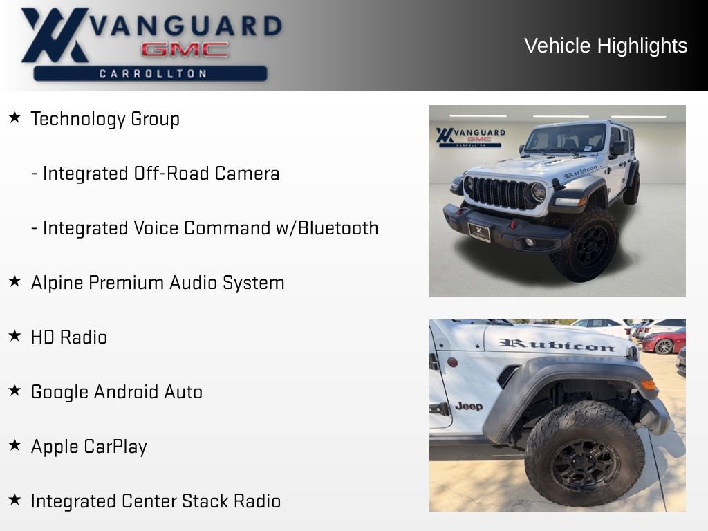 Used 2024 Jeep Wrangler Unlimited Rubicon w/ Technology Group image 21