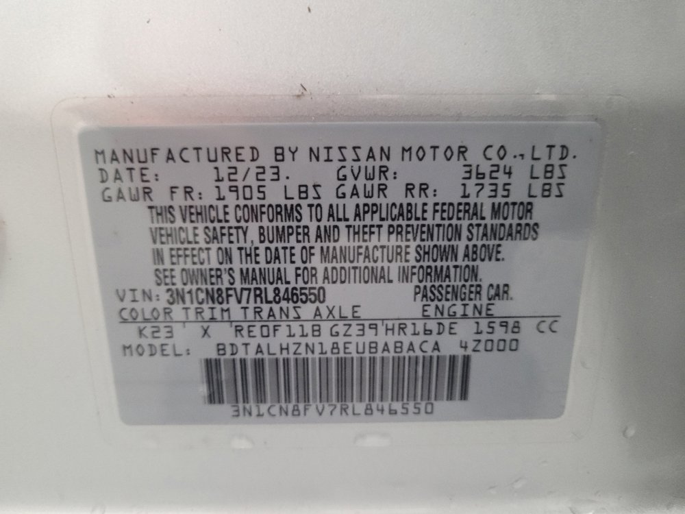 Used 2024 Nissan Versa SR w/ Trunk Package FWD image 33