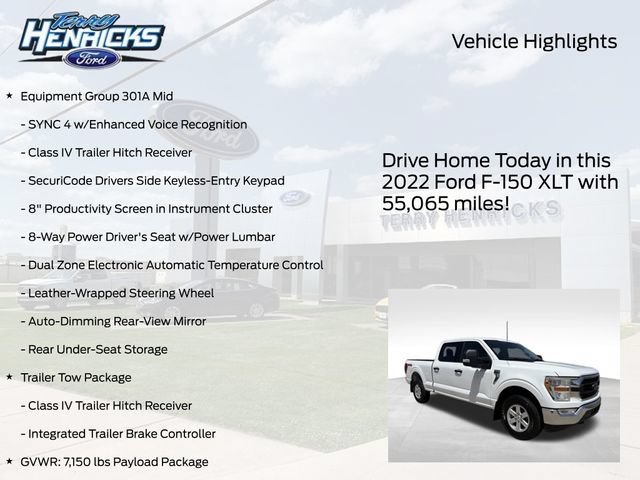 Used 2022 Ford F150 XLT w/ Equipment Group 301A Mid AWD/4WD image 4