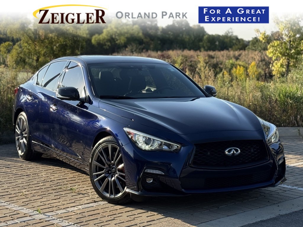 Used 2023 INFINITI Q50 Red Sport 400 w/ Carbon Fiber Package