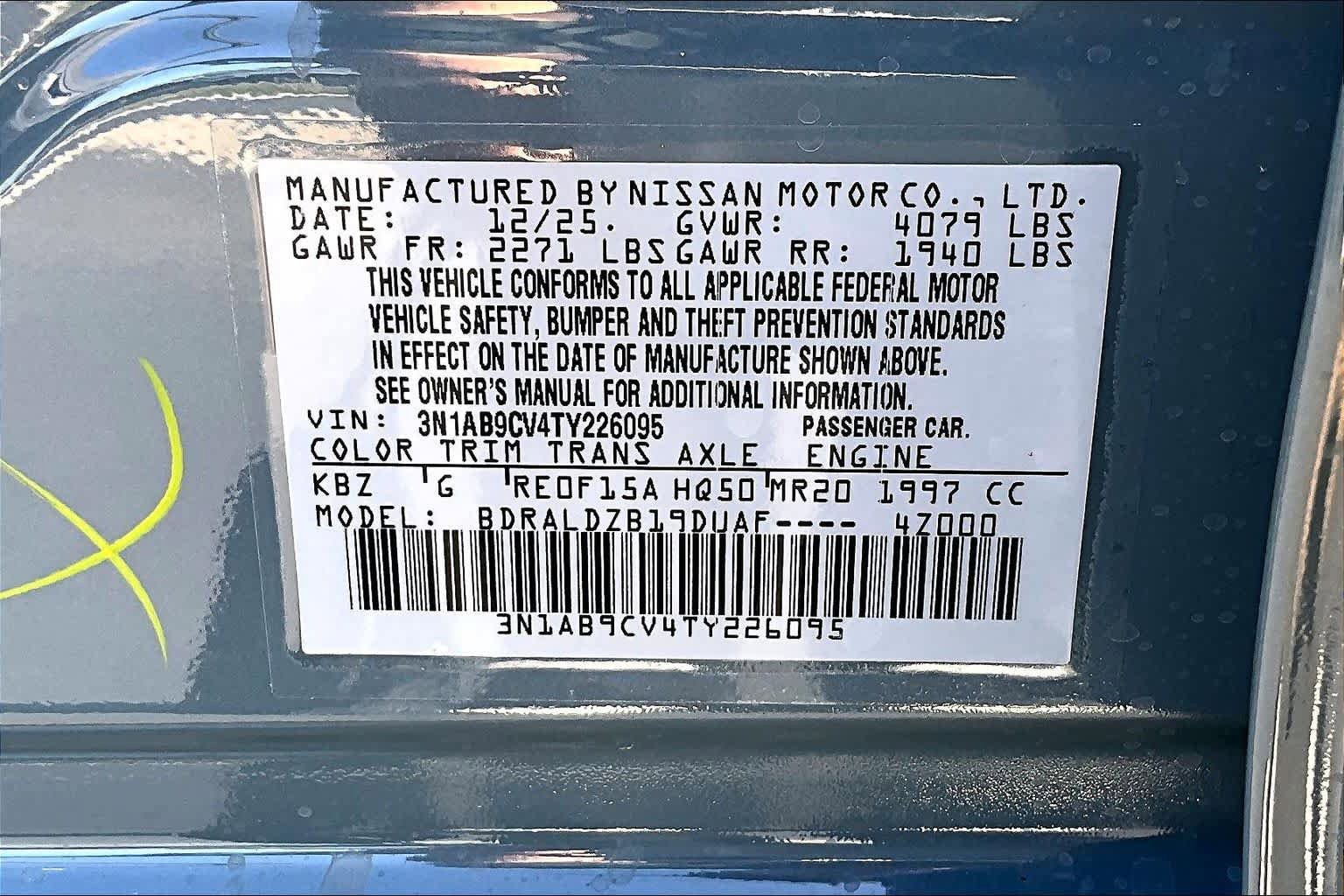 New 2026 Nissan Sentra SV w/ SV Convenience Package FWD image 22