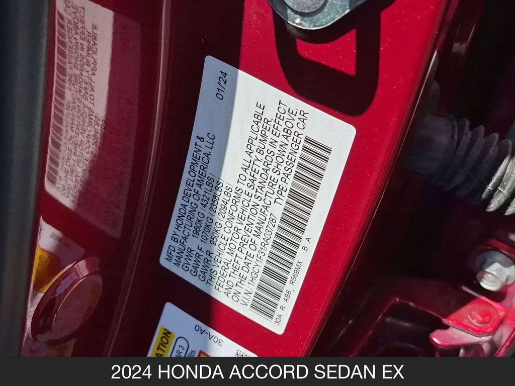 Used 2024 Honda Accord EX image 26